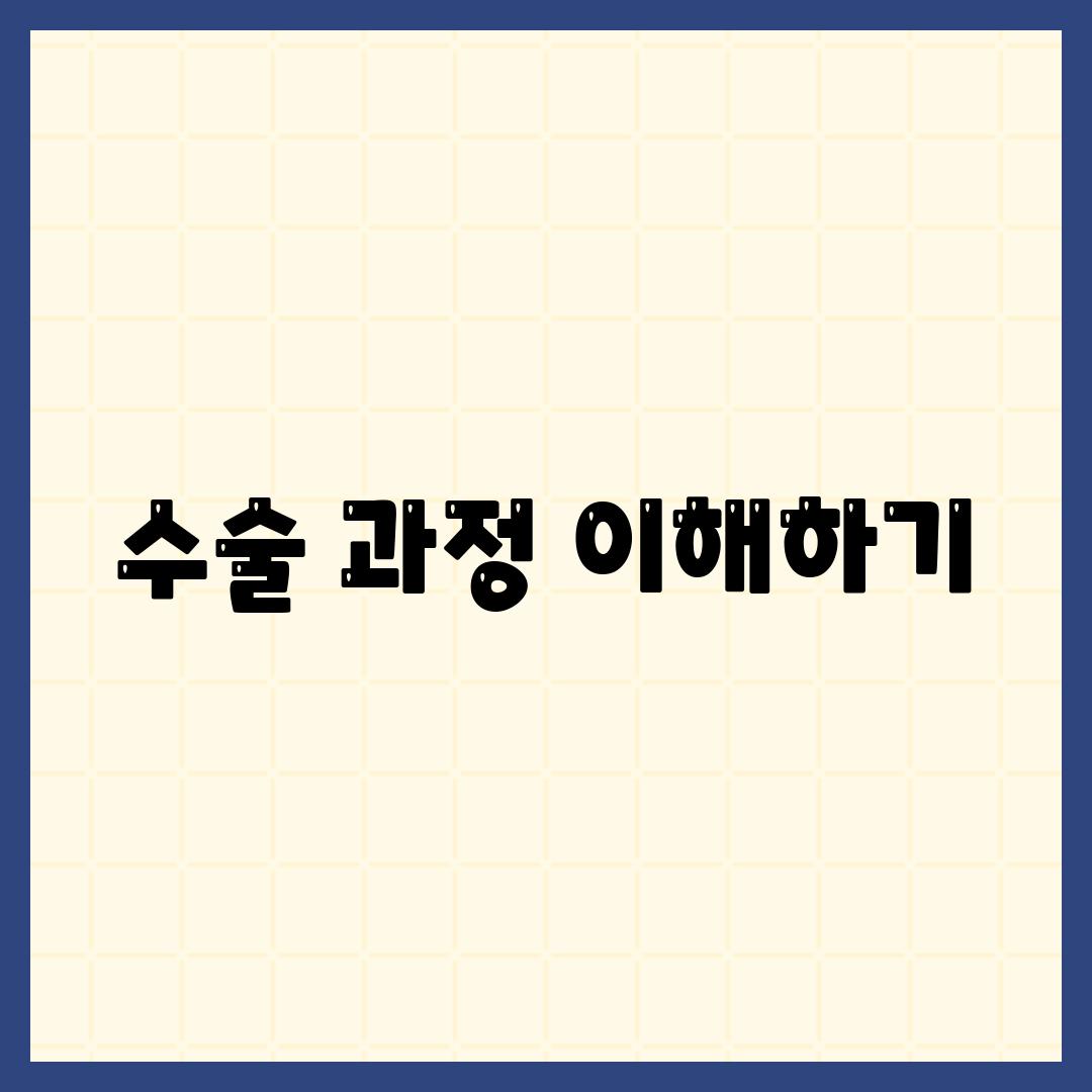 수술 과정 이해하기