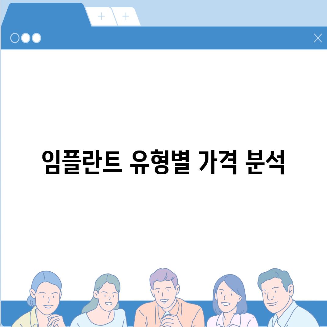 임플란트 유형별 가격 분석