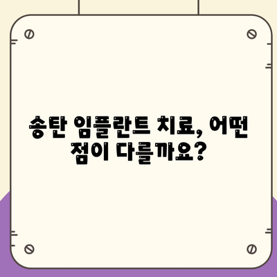 송탄 임플란트 치료의 차이와 그 원인