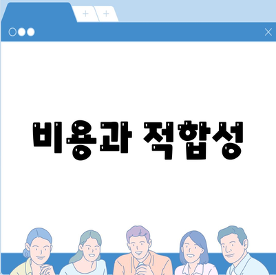 비용과 적합성