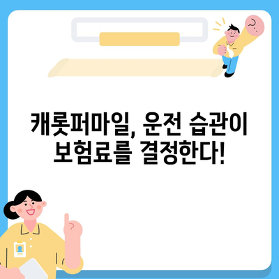 캐롯퍼마일 자동차보험 후기| 실제 이용자 경험 및 장단점 분석 | 자동차보험, 운전습관, 할인