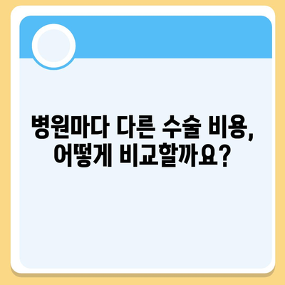 백내장 수술 비용 확인 가이드| 병원별 가격 비교 및 주의 사항 | 백내장 수술, 비용, 병원, 가격 비교, 주의 사항