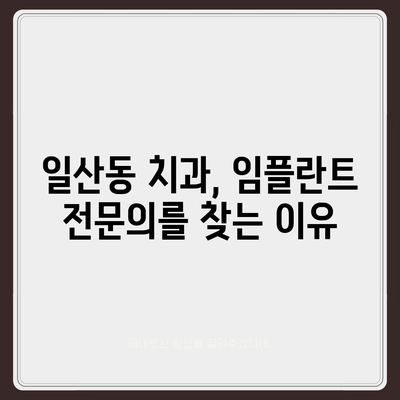 일산동 치과의 반영구적인 임플란트 선택