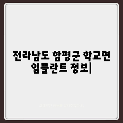 전라남도 함평군 학교면 임플란트 가격 | 비용 | 부작용 | 기간 | 종류 | 뼈이식 | 보험 | 2024