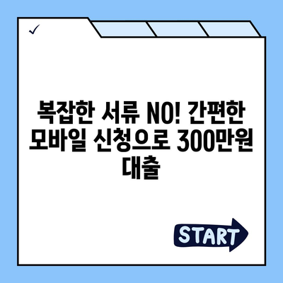 모바일 소액대출 300만원 즉시 승인 가능한 곳 | 쉬운 신청, 빠른 입금, 저금리 비교