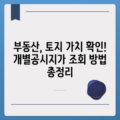 2021년 개별공시지가 조회| 지역별 확인 방법 & 상세 정보 | 부동산, 토지,  공시지가, 조회 방법