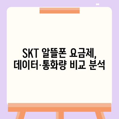 SKT 알뜰폰 요금제 비교분석| 나에게 딱 맞는 요금제 찾기 | 알뜰폰, 통신비 절약, 추천, 가격 비교