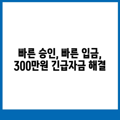 모바일 소액대출 300만원 즉시 승인 가능한 곳 | 쉬운 신청, 빠른 입금, 저금리 비교