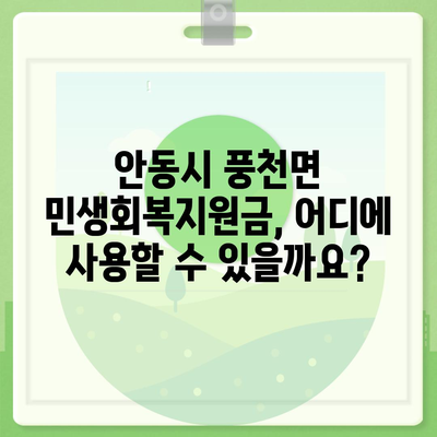 경상북도 안동시 풍천면 민생회복지원금 | 신청 | 신청방법 | 대상 | 지급일 | 사용처 | 전국민 | 이재명 | 2024