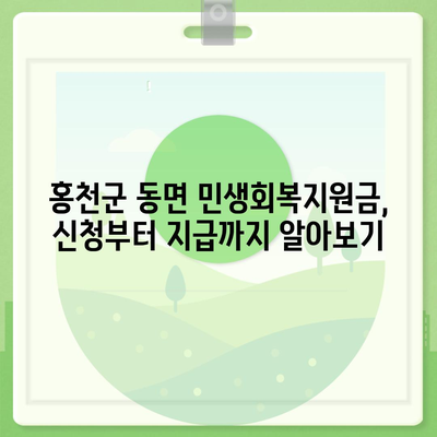 강원도 홍천군 동면 민생회복지원금 | 신청 | 신청방법 | 대상 | 지급일 | 사용처 | 전국민 | 이재명 | 2024