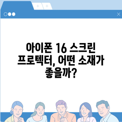 아이폰16 스크린 프로텍터의 미래