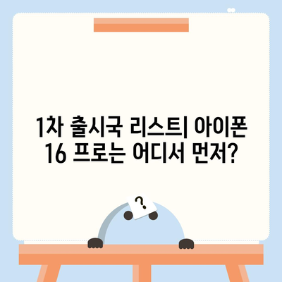 아이폰 16 프로 디자인, 출시일, 가격 및 1차 출시국 예상