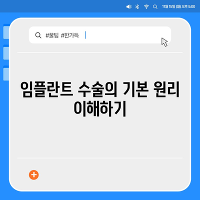 임플란트 수술 전 꼭 알아야 할 것들