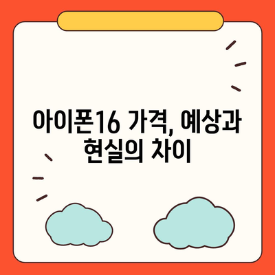 아이폰16 가격에 대한 자신의 의견 제시