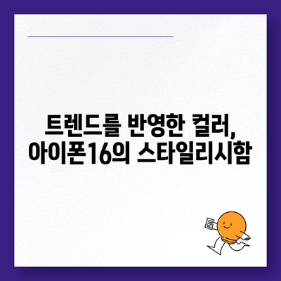 아이폰16의 색상 배열이 시각적 매력을 극대화