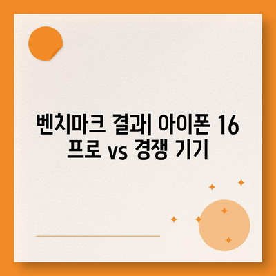 아이폰 16 프로 프로세서 성능 | 경쟁 기기에 비해 어떻게 성능을 발휘할까?