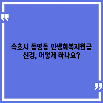 강원도 속초시 동명동 민생회복지원금 | 신청 | 신청방법 | 대상 | 지급일 | 사용처 | 전국민 | 이재명 | 2024