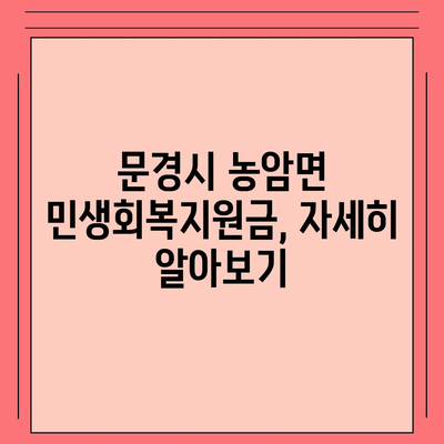 경상북도 문경시 농암면 민생회복지원금 | 신청 | 신청방법 | 대상 | 지급일 | 사용처 | 전국민 | 이재명 | 2024