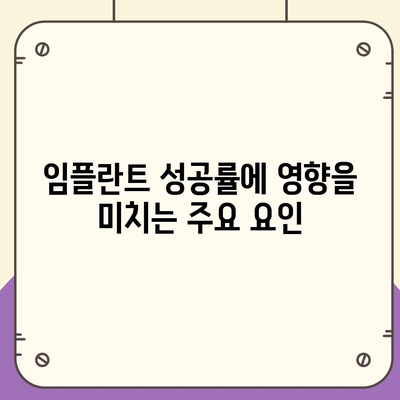 임플란트 성공률