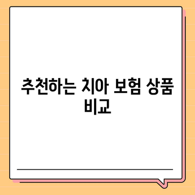 치아 보험 추천 이유와 정보