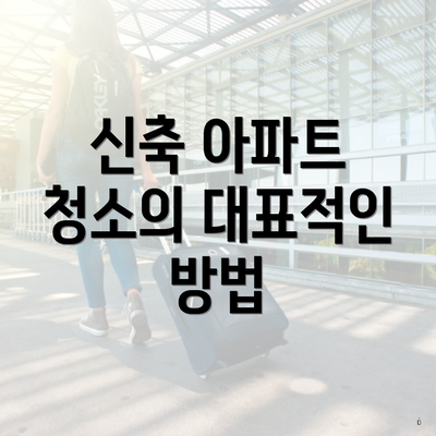 신축 아파트 청소의 대표적인 방법