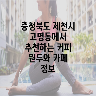 충청북도 제천시 고명동에서 추천하는 커피 원두와 카페 정보