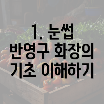 1. 눈썹 반영구 화장의 기초 이해하기