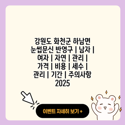 강원도 화천군 하남면 눈썹문신 반영구 남자 여자 자연 관리 가격 비용 세수 관리 기간 주의사항 2025 resized