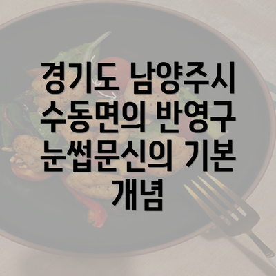 경기도 남양주시 수동면의 반영구 눈썹문신의 기본 개념