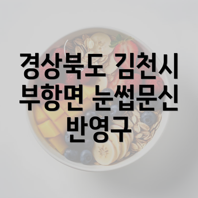 경상북도 김천시 부항면 눈썹문신 반영구