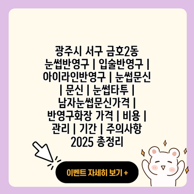 광주시 서구 금호2동 눈썹반영구 입술반영구 아이라인반영구 눈썹문신 문신 눈썹타투 남자눈썹문신가격 반영구화장 가격 비용 관리 기간 주의사항 2025 총정리 resized