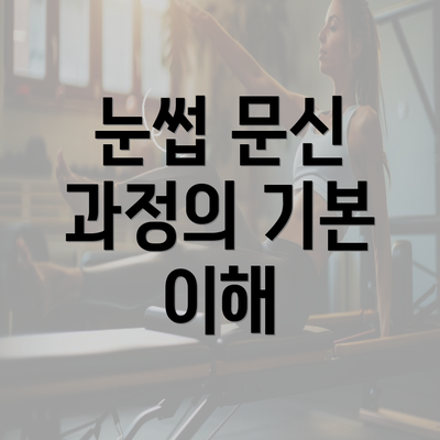 눈썹 문신 과정의 기본 이해