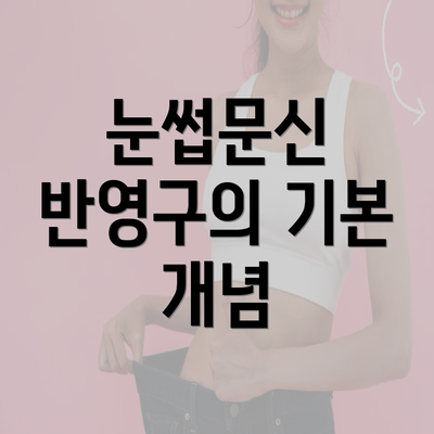눈썹문신 반영구의 기본 개념