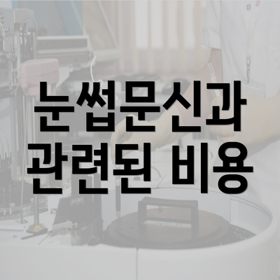 눈썹문신과 관련된 비용