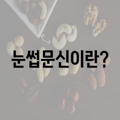 눈썹문신이란?