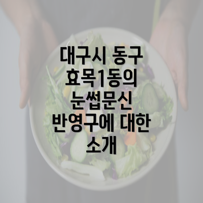 대구시 동구 효목1동의 눈썹문신 반영구에 대한 소개