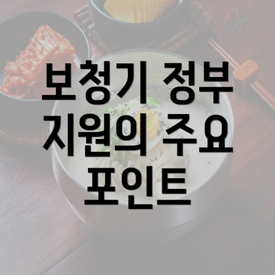 보청기 정부 지원의 주요 포인트