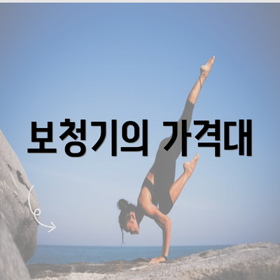 보청기의 가격대