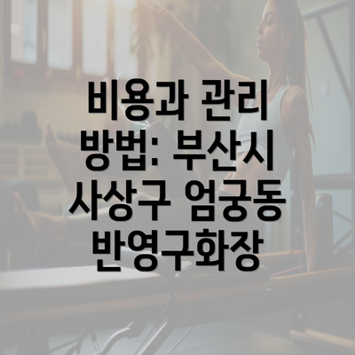 비용과 관리 방법: 부산시 사상구 엄궁동 반영구화장