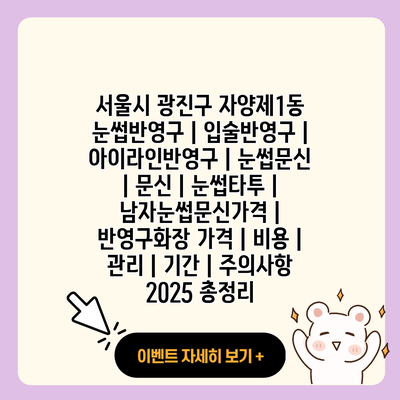 서울시 광진구 자양제1동 눈썹반영구 입술반영구 아이라인반영구 눈썹문신 문신 눈썹타투 남자눈썹문신가격 반영구화장 가격 비용 관리 기간 주의사항 2025 총정리 resized