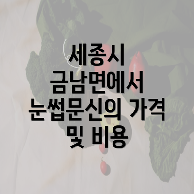 세종시 금남면에서 눈썹문신의 가격 및 비용