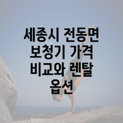 세종시 전동면 보청기 가격 비교와 렌탈 옵션