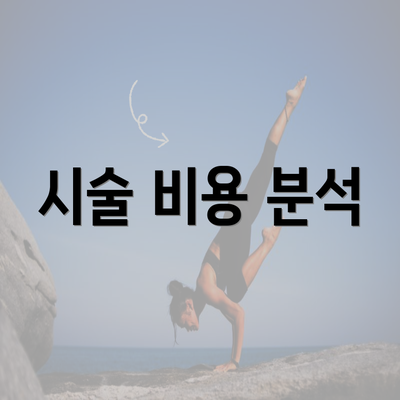 시술 비용 분석