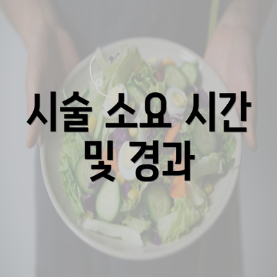시술 소요 시간 및 경과