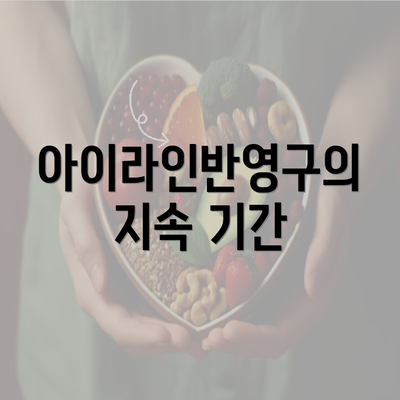 아이라인반영구의 지속 기간