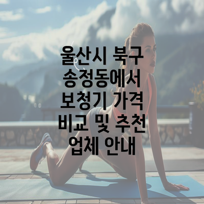 울산시 북구 송정동에서 보청기 가격 비교 및 추천 업체 안내