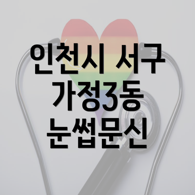 인천시 서구 가정3동 눈썹문신