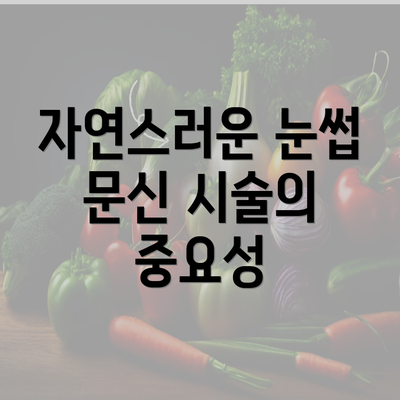 자연스러운 눈썹 문신 시술의 중요성