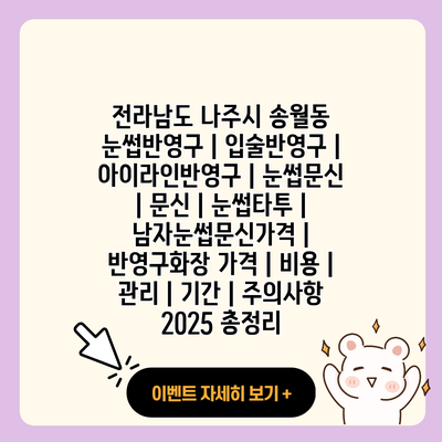 전라남도 나주시 송월동 눈썹반영구 입술반영구 아이라인반영구 눈썹문신 문신 눈썹타투 남자눈썹문신가격 반영구화장 가격 비용 관리 기간 주의사항 2025 총정리 resized