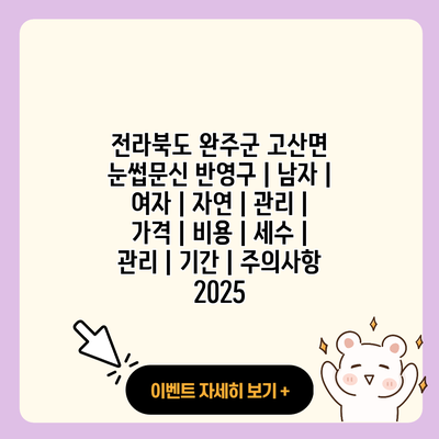 전라북도 완주군 고산면 눈썹문신 반영구 남자 여자 자연 관리 가격 비용 세수 관리 기간 주의사항 2025 resized